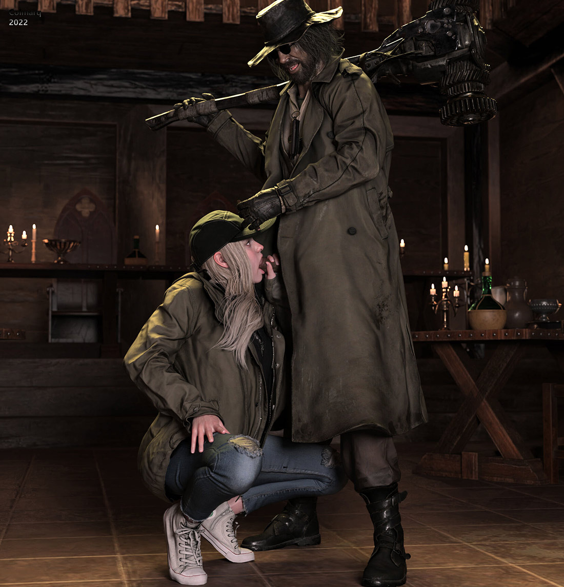 Wild sex with a stranger - The Monster Hunters - Rosemary & Karl