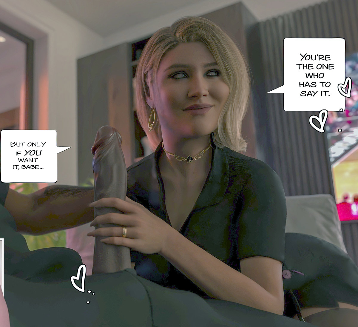 I really want to suck his cock again honey - Black marked