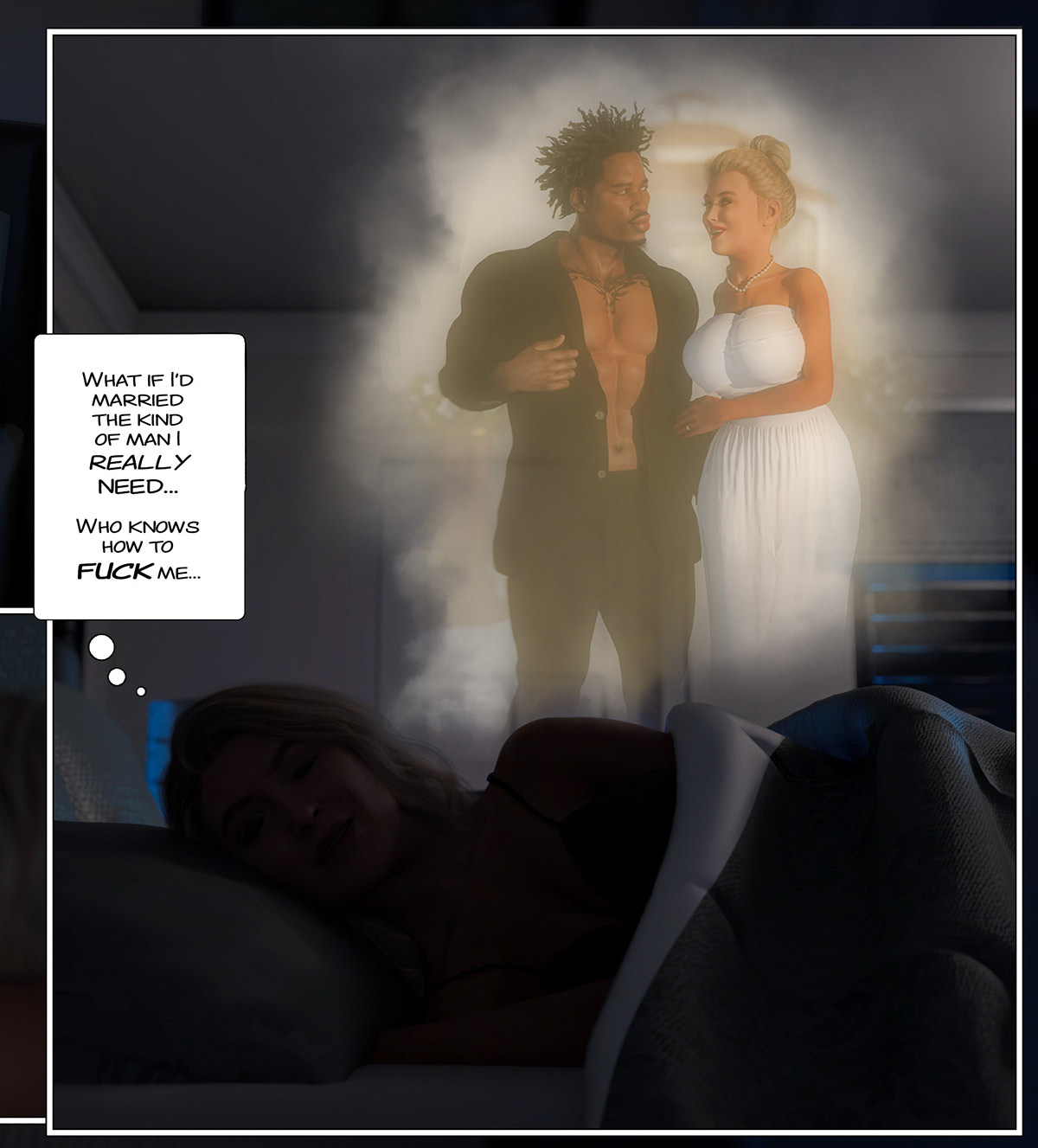 Does my breath still smell of big cock - Black marked 2