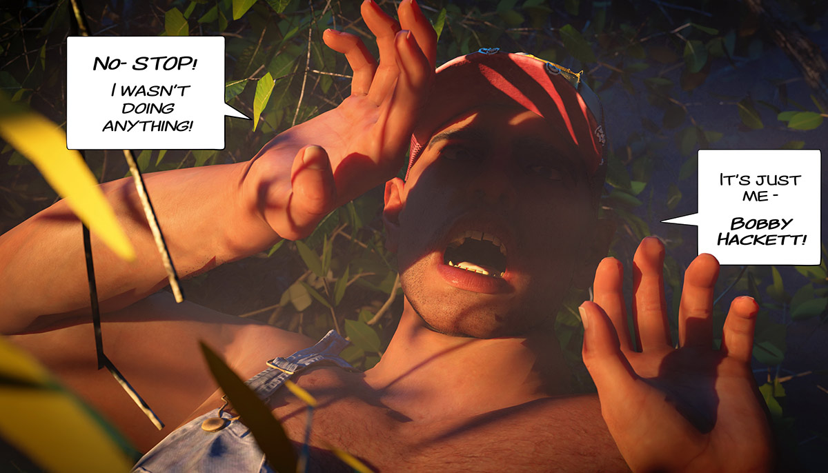 I told you there was a monster wandering around out here - The dare