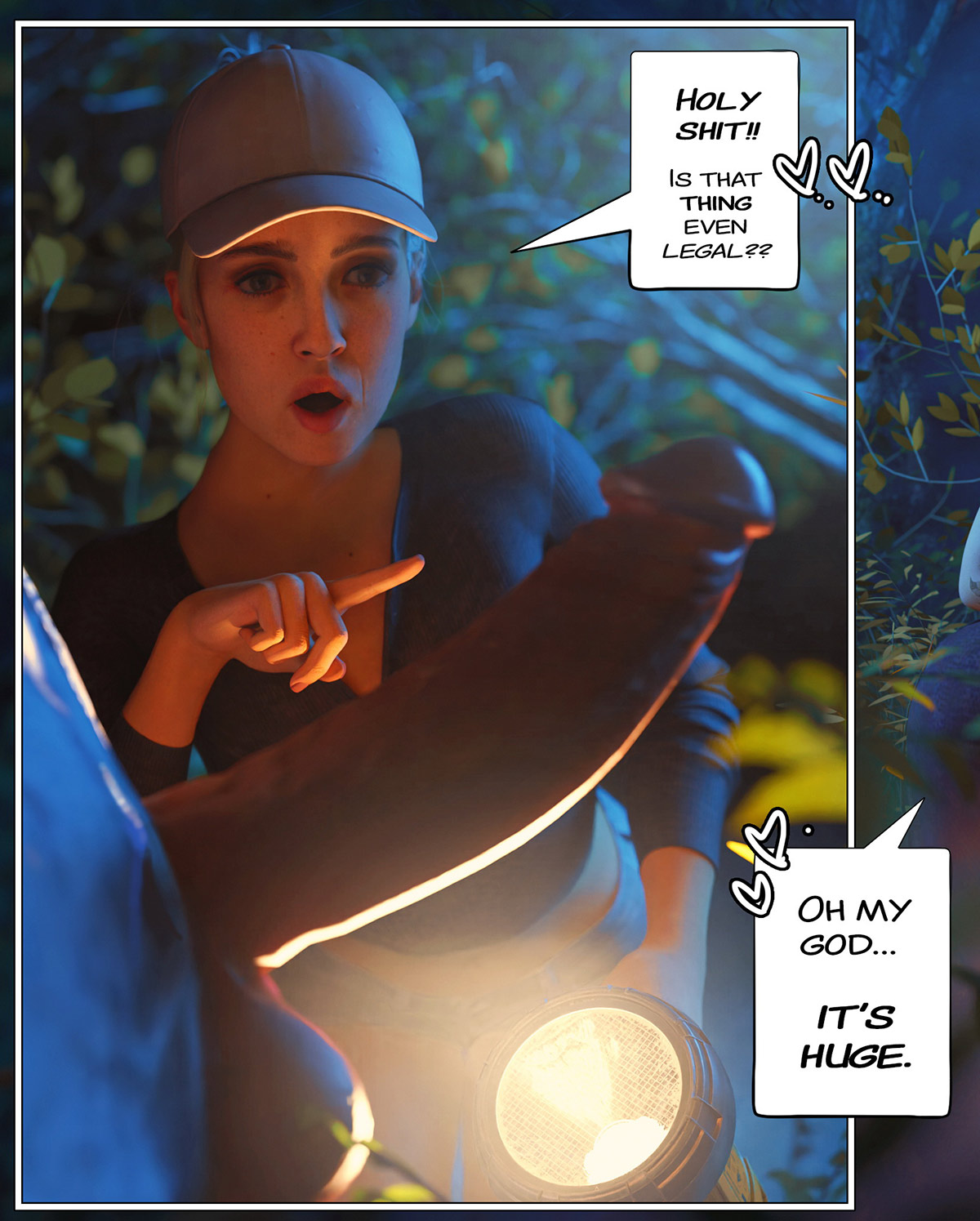 I told you there was a monster wandering around out here - The dare