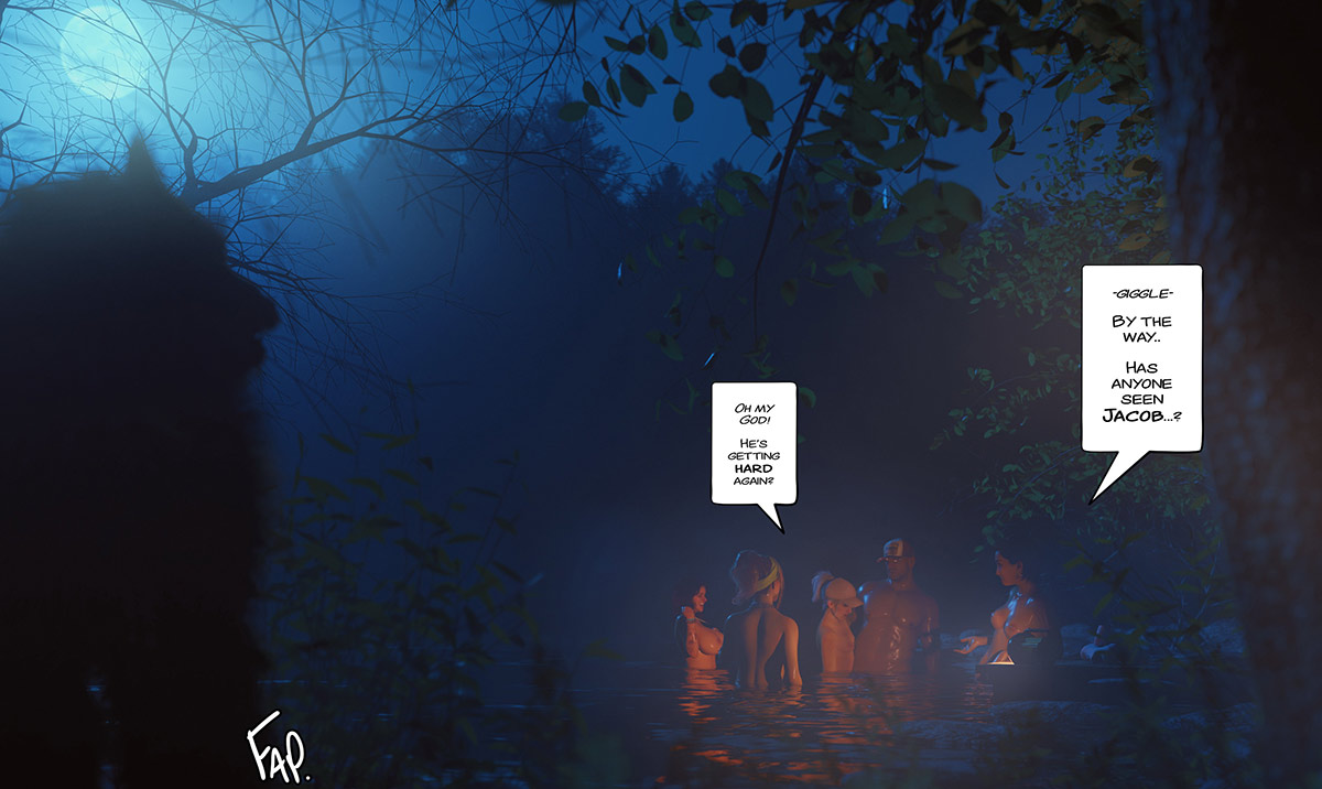 We can't exactly stroll back to camp like this - The dare