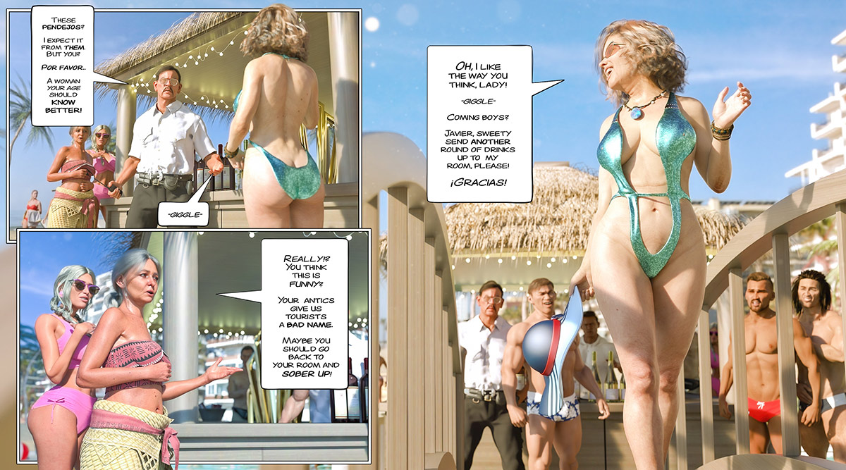 This puta, she's loving it, she is wet already - That's you, miss sue: Cancun cocktails