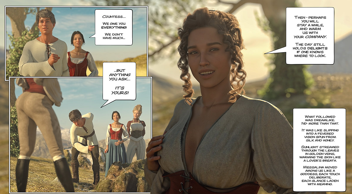 His wife's eager mouth a delight, laugher turned to moans, gratitude to passion - The ring of the Roman Empress 6