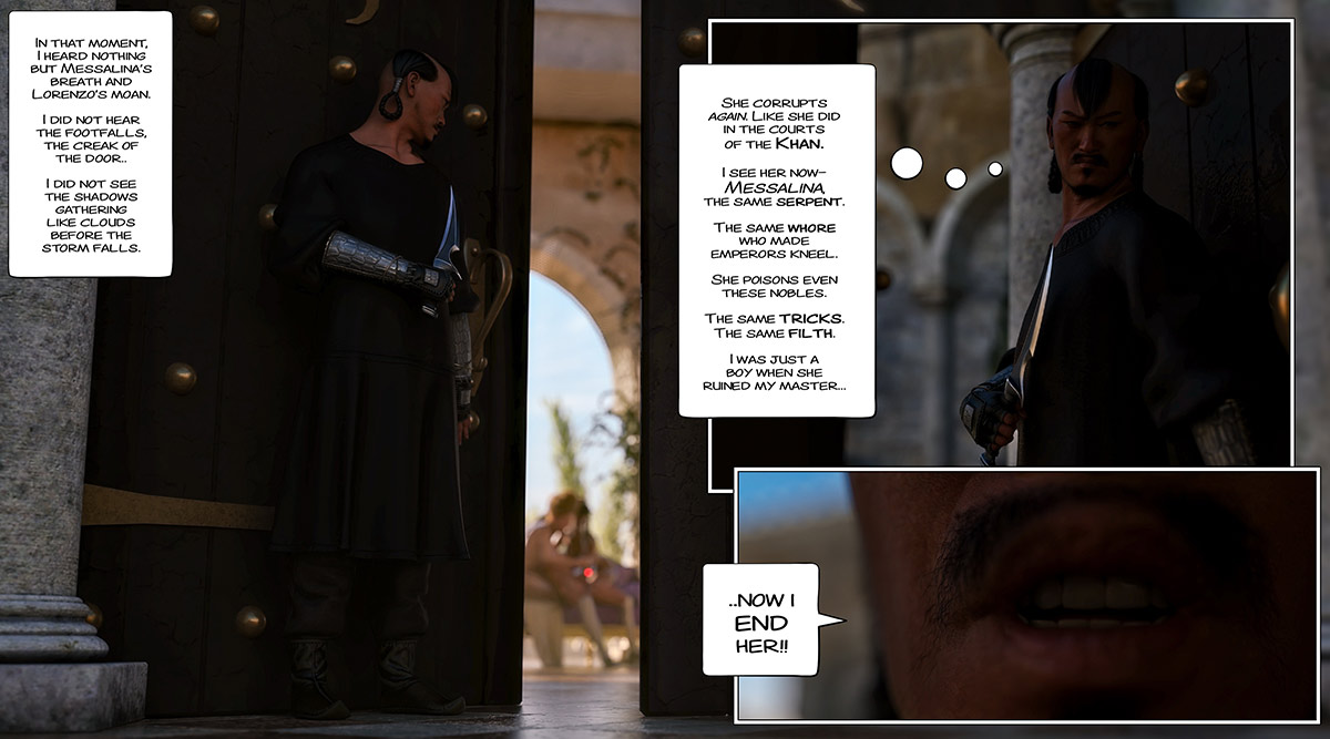 Just mouths, limbs, need, all boundaries melted like wax in the sun - The ring of the Roman Empress 6