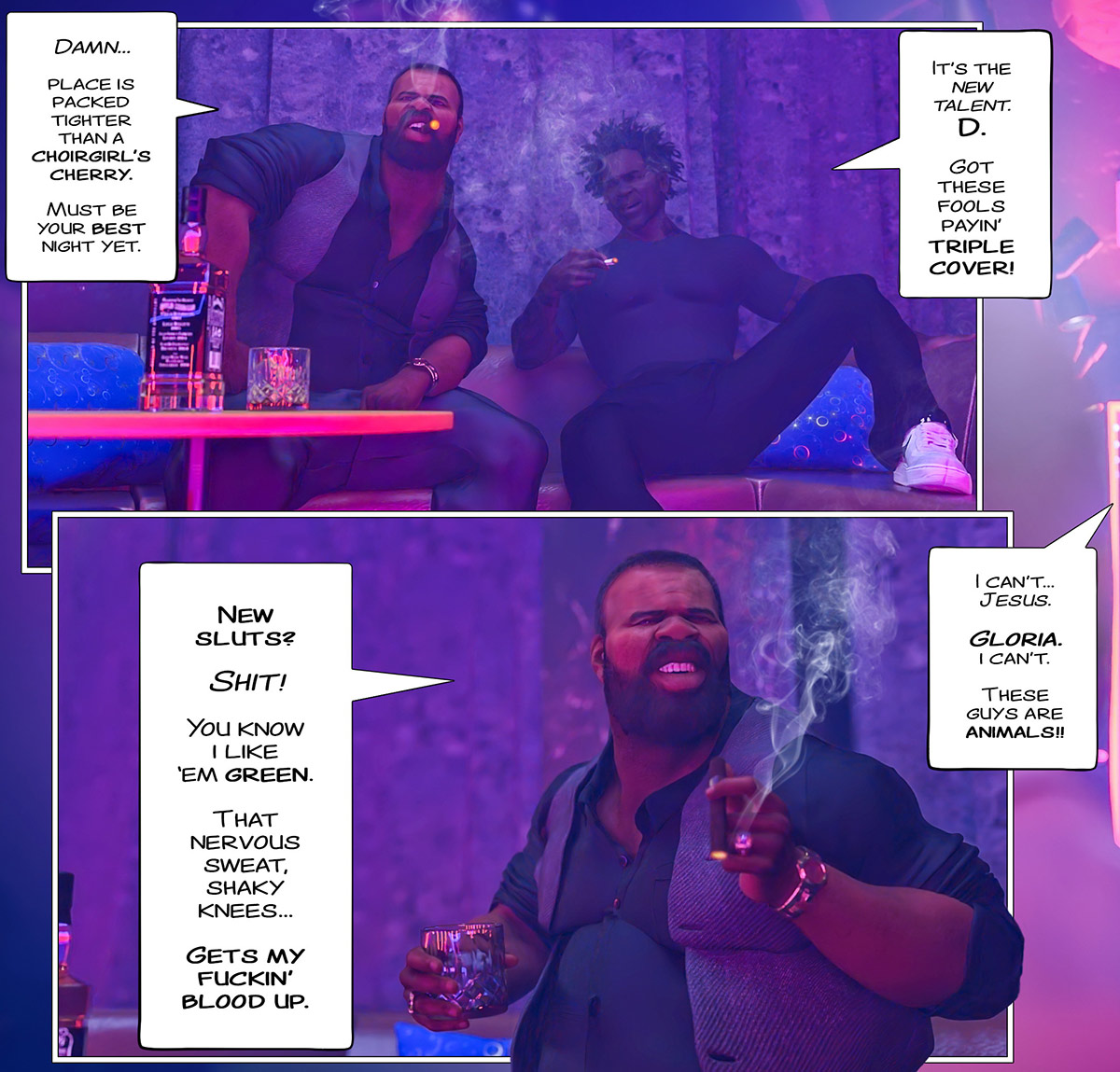 These next two bitches are about to make your balls ache - Modern Household, The Obsidian Lounge