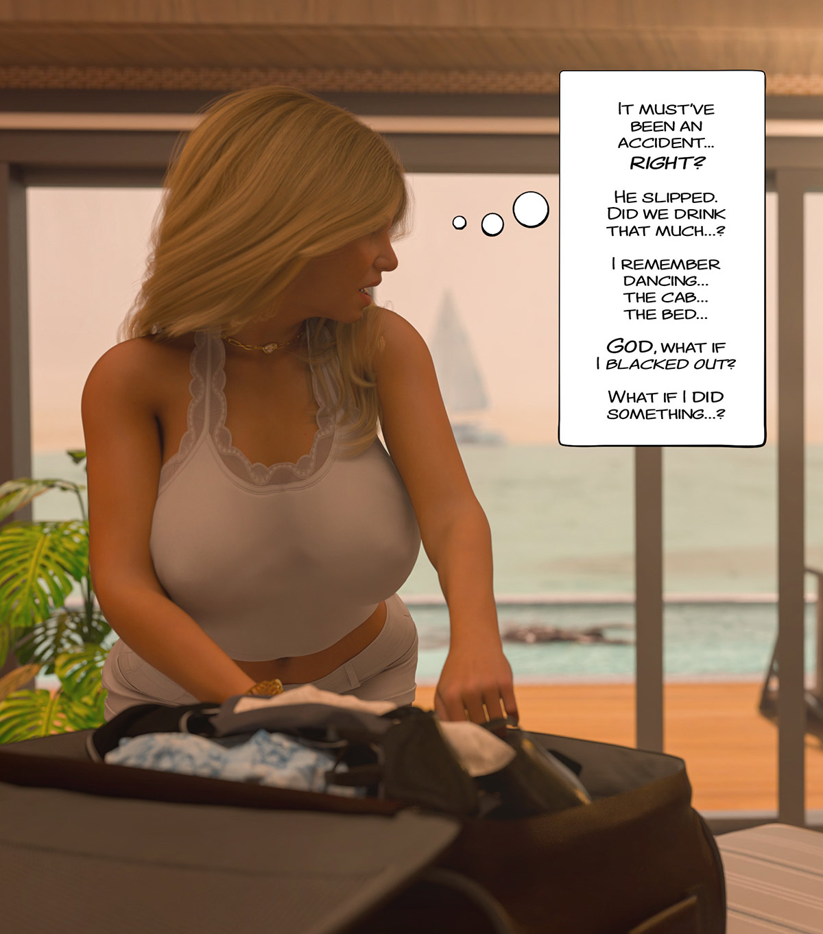 Trouble find you quick 'pon de island - Tropic of sin, Veronica Sinclair