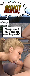 Managers want you to suck the whole thing darlin' - Elsa poolside