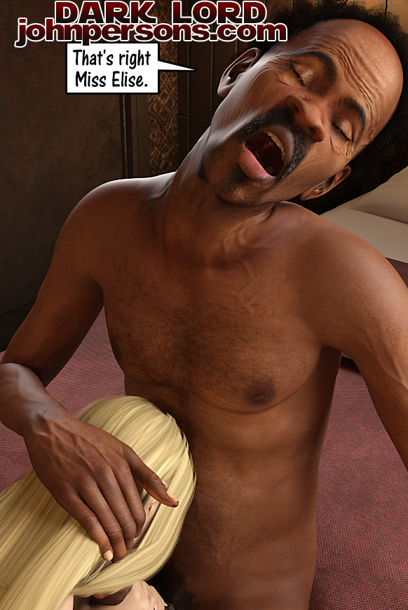 I think he's trying to thrust his black cock into my stomach - Christian knockers